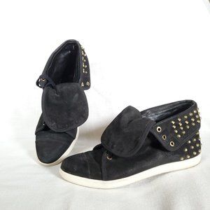 Boutique 9 leather studded high upper sneakers
